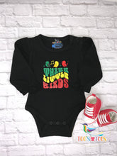 Load image into Gallery viewer, Three Little Birds Baby Bodysuit/Rastafari Themed Bodysuit