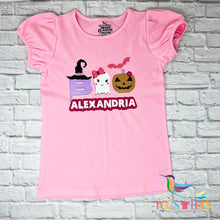 Load image into Gallery viewer, Pink Glow In The Dark Girly Ghost Shirt