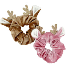 Load image into Gallery viewer, Oh Deer! Velvet Scrunchie