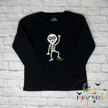 Load image into Gallery viewer, Spooky Skeleton Shirt (Glows in the Dark)