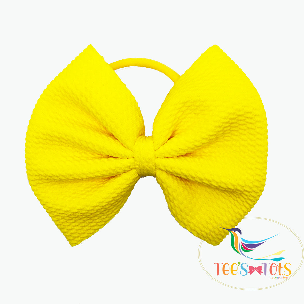 Fabric Bow - Sunny Yellow